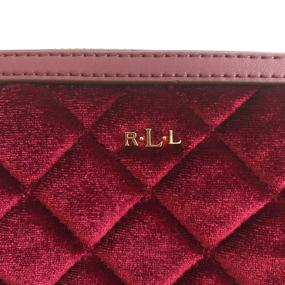Lauren Ralph Lauren velvet wristlet